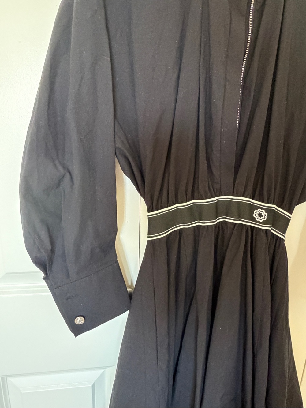 Maje Ratia shirt dress in black Sz 36 - Picture 5 of 9